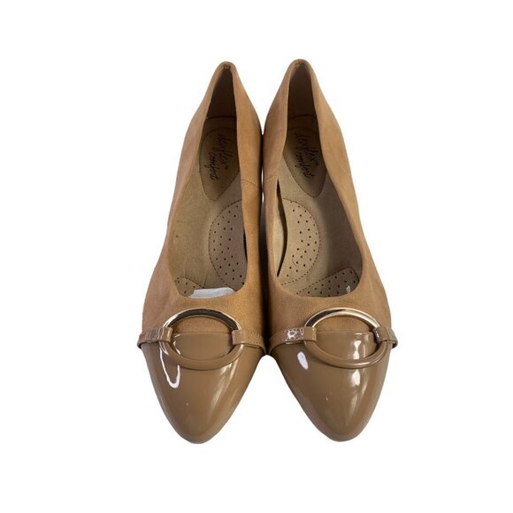 dexflex comfort Shoes - Dexflex Women's Tan Casual Wedges